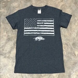 Gildan Razorback Ultra Cotton Gray T-Shirt